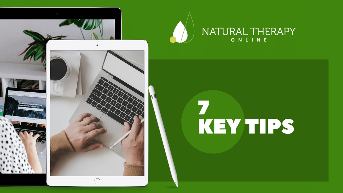 Blog post introducing 7 Key tips for a Well-Designed Website for Holistic Businesses